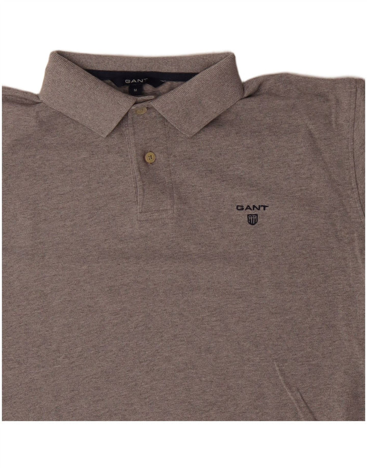 Gant Mens Polo Shirt Medium Grey Cotton