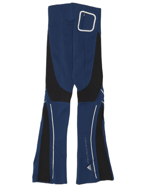 Adidas Femmes Stella McCartney Leggings UK 8/10 Petit Bleu Colorblock