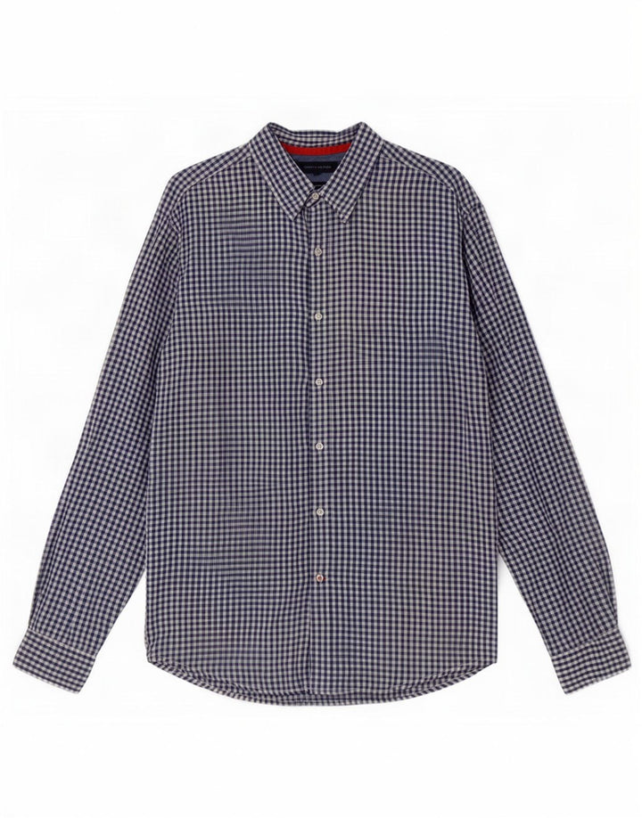 Tommy Hilfiger Chemise Homme Bleu Moyen Vichy Lin