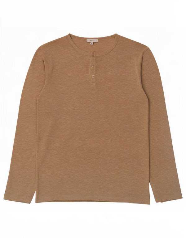 Reiss Herre Top Langærmet Medium Beige Flecked