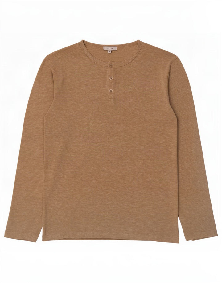 Reiss Herre Top Langærmet Medium Beige Flecked