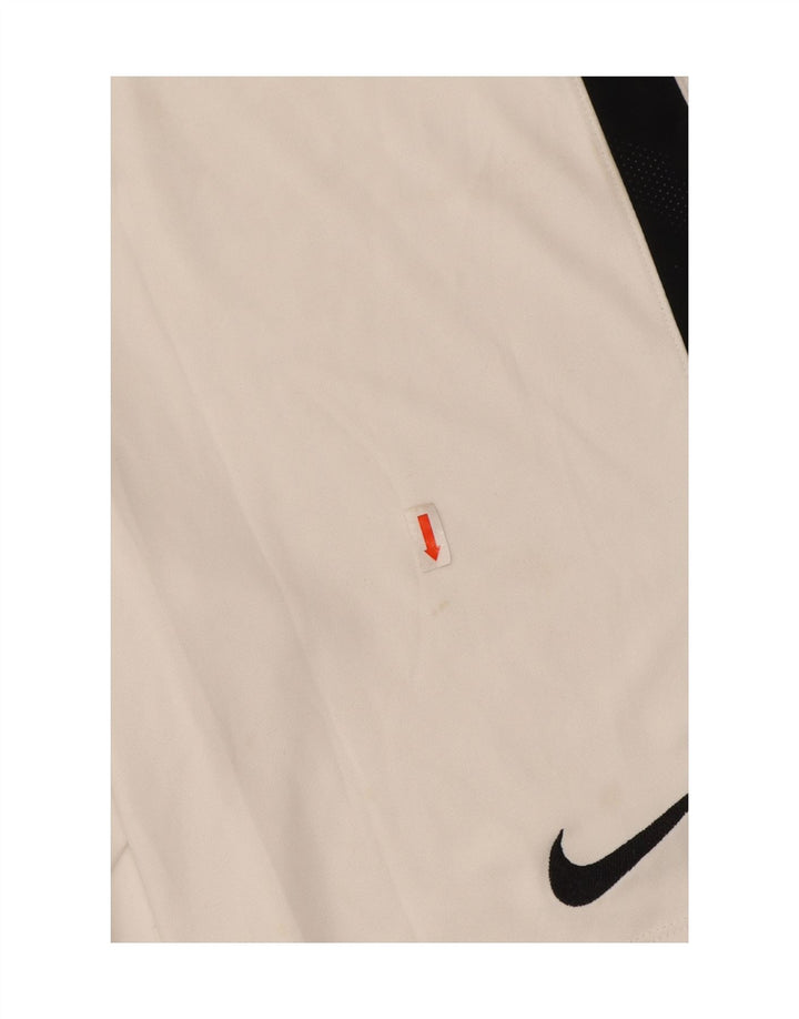 NIKE Mens Dri Fit Sport Shorts Small  White Colourblock Polyester Vintage Nike and Second-Hand Nike from Messina Hembry 