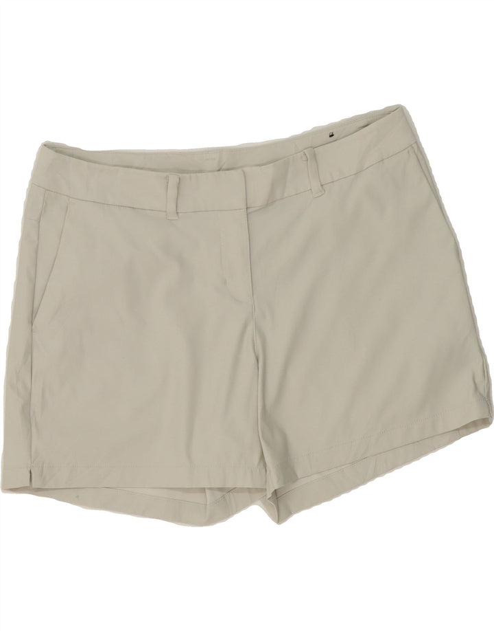 NIKE Womens Dri Fit Chino Shorts UK 12 Medium W32  Off White Polyester Vintage Nike and Second-Hand Nike from Messina Hembry 