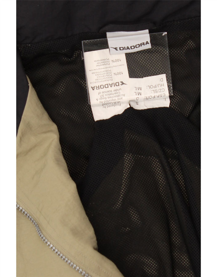 DIADORA Mens Rain Jacket UK 38 Medium Beige Polyamide Vintage Diadora and Second-Hand Diadora from Messina Hembry 