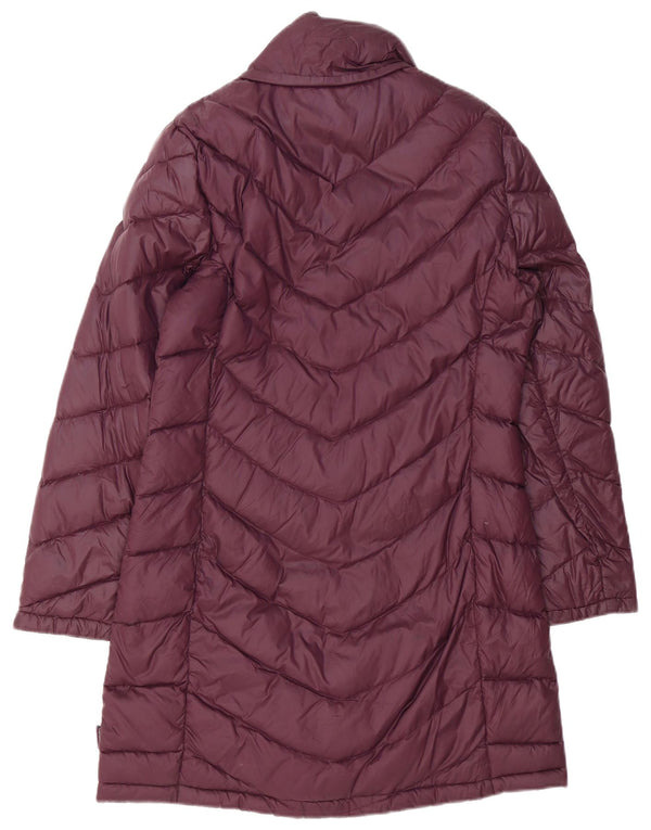 Calvin Klein Dame Polstret Frakke UK 14 Medium Burgundy Nylon