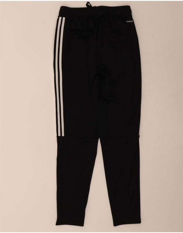 Adidas Mens Aeroready Tracksuit Trousers Small Black Polyester