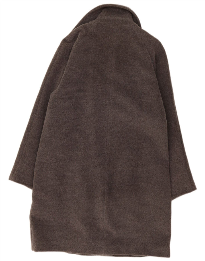 Marella Damen Zweireihiger Mantel UK 14 Große graue Wolle