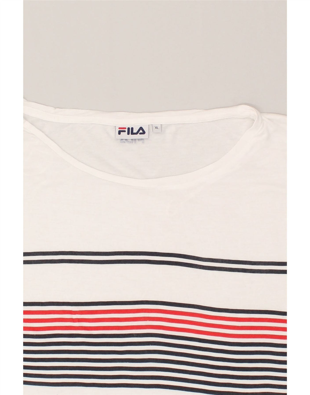 FILA Womens T-Shirt Top UK 18 XL White Modal | Vintage Fila | Thrift | Second-Hand Fila | Used Clothing | Messina Hembry 