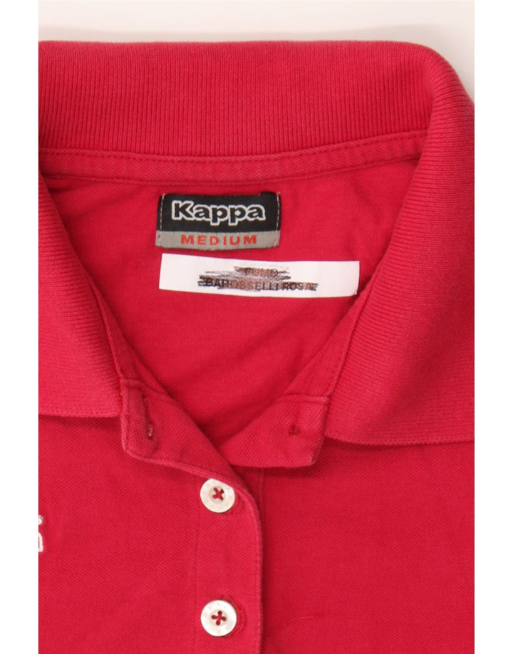 KAPPA Womens Polo Shirt UK 12 Medium Red Vintage Kappa and Second-Hand Kappa from Messina Hembry 