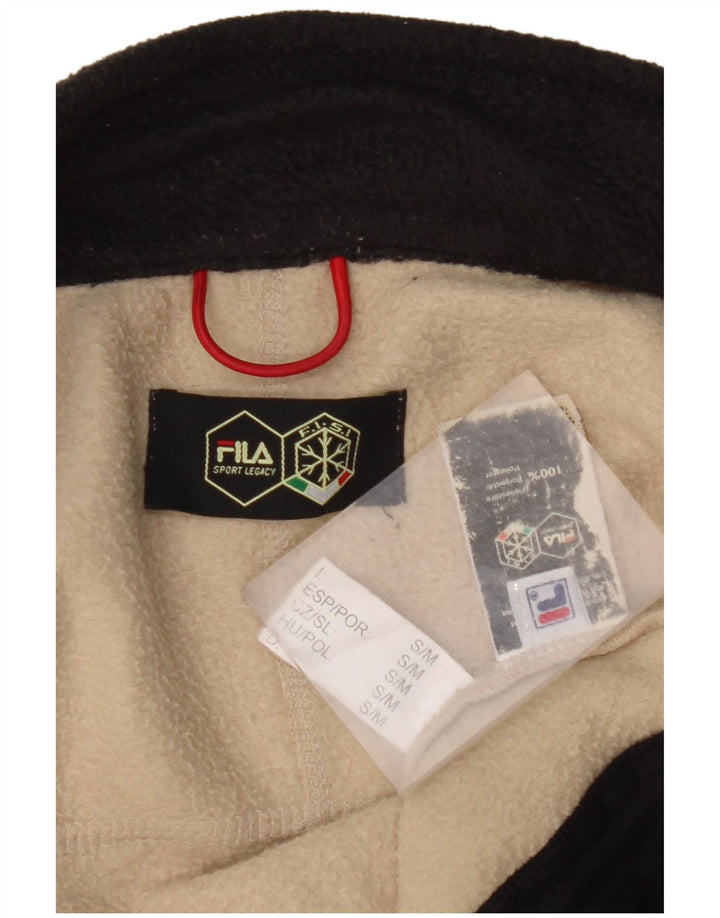 FILA Herren Fleecejacke UK 36 Small Beige Colourblock Polyester