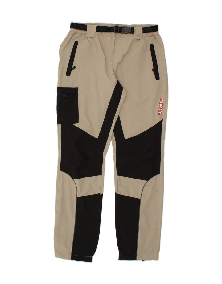 VINTAGE Womens Cargo Trousers IT 44 Medium W30 L30 Beige Colourblock Vintage Vintage and Second-Hand Vintage from Messina Hembry 