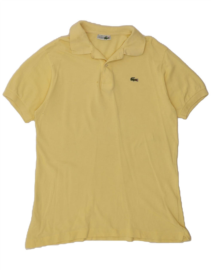 LACOSTE Mens Polo Shirt Size 4 Medium Yellow Cotton Vintage Lacoste and Second-Hand Lacoste from Messina Hembry 