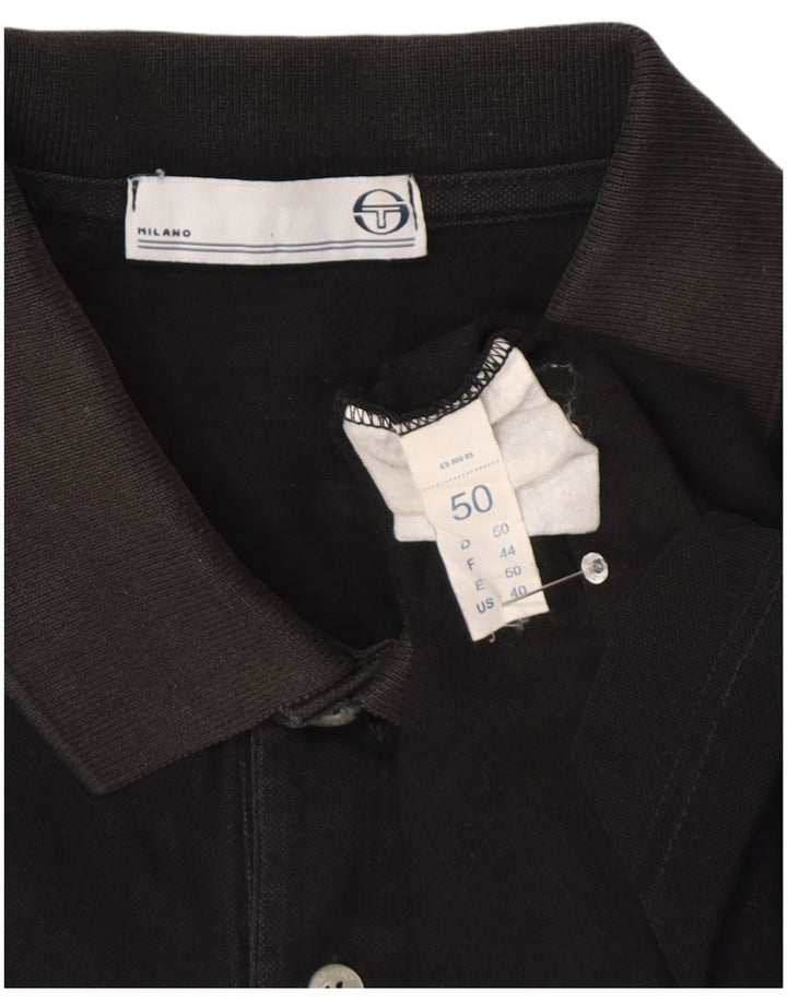 Męska koszulka polo Sergio Tacchini IT 50, średnia czarna