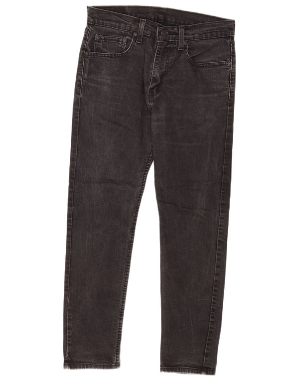 Мужские зауженные джинсы Levi's 512 W31 L27, черный хлопок