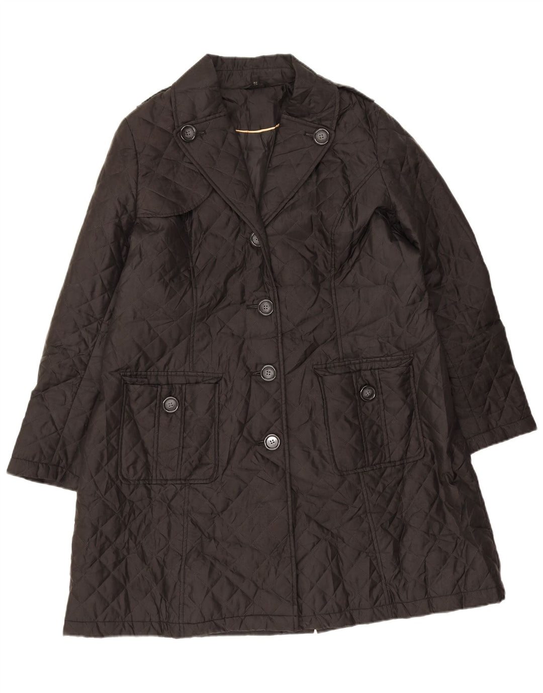 Marks & Spencer Damen Steppmantel UK 18 XL Schwarz Polyester