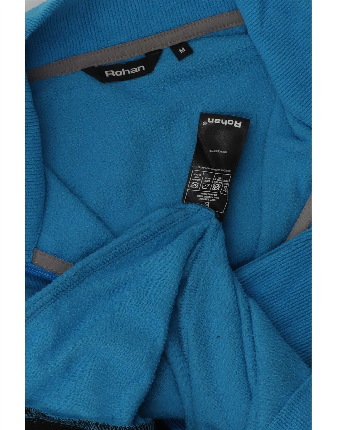 Rohan Mens Fleece Jacket UK 38 Medium Blue Polyester