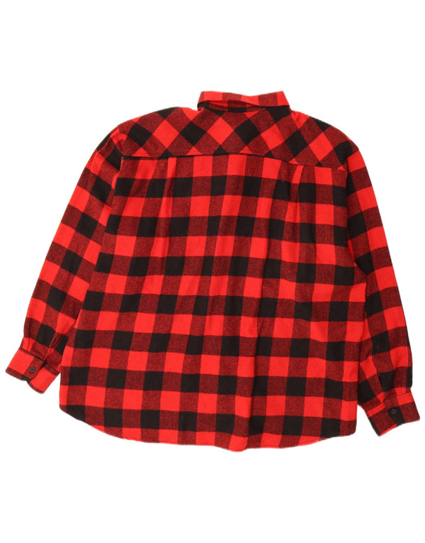Colombus Surchemise Homme Flanelle Chemise XL Rouge Vichy Polyester