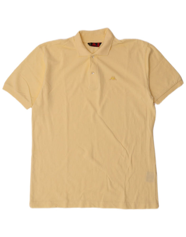 Kappa Mens Polo Shirt XL Yellow Cotton