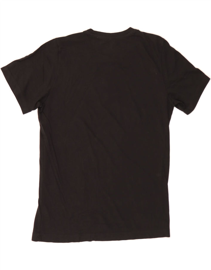 ADIDAS Mens Graphic T-Shirt Top Medium Black Cotton Vintage Adidas and Second-Hand Adidas from Messina Hembry 