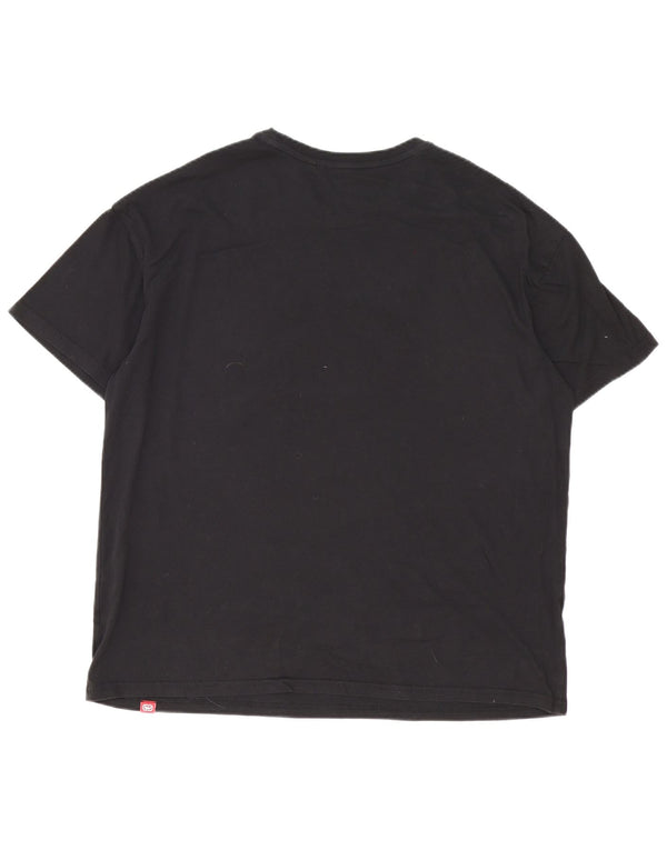 Ecko Unltd Mens Graphic T-Shirt Top Large Black Cotton