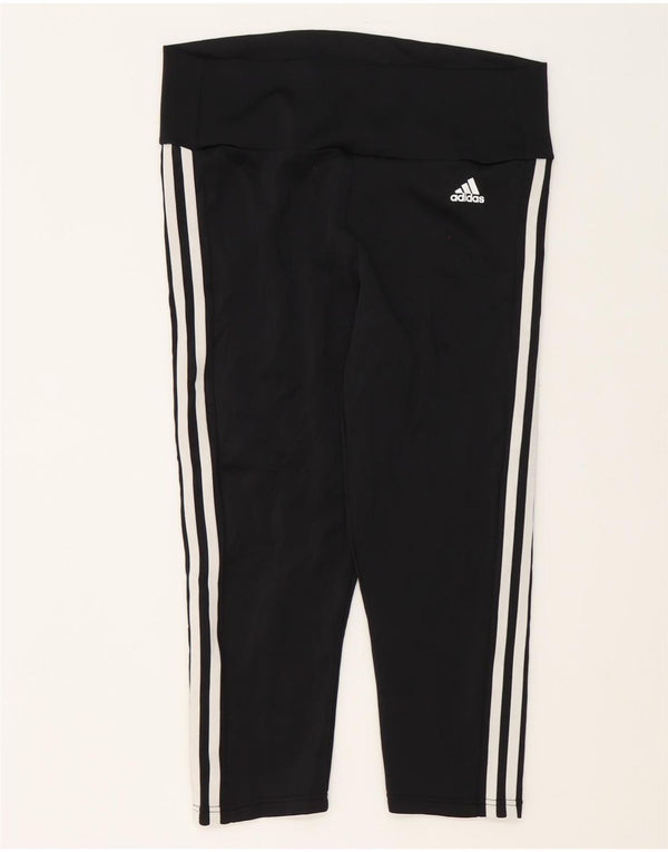 Leggings Adidas Aeroready Capri da donna UK 16/18 Large Nero Poliestere