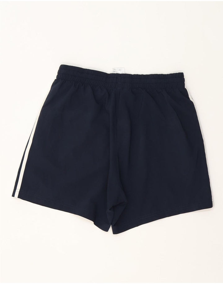 Pantaloncini sportivi da uomo Adidas medi in poliestere blu navy