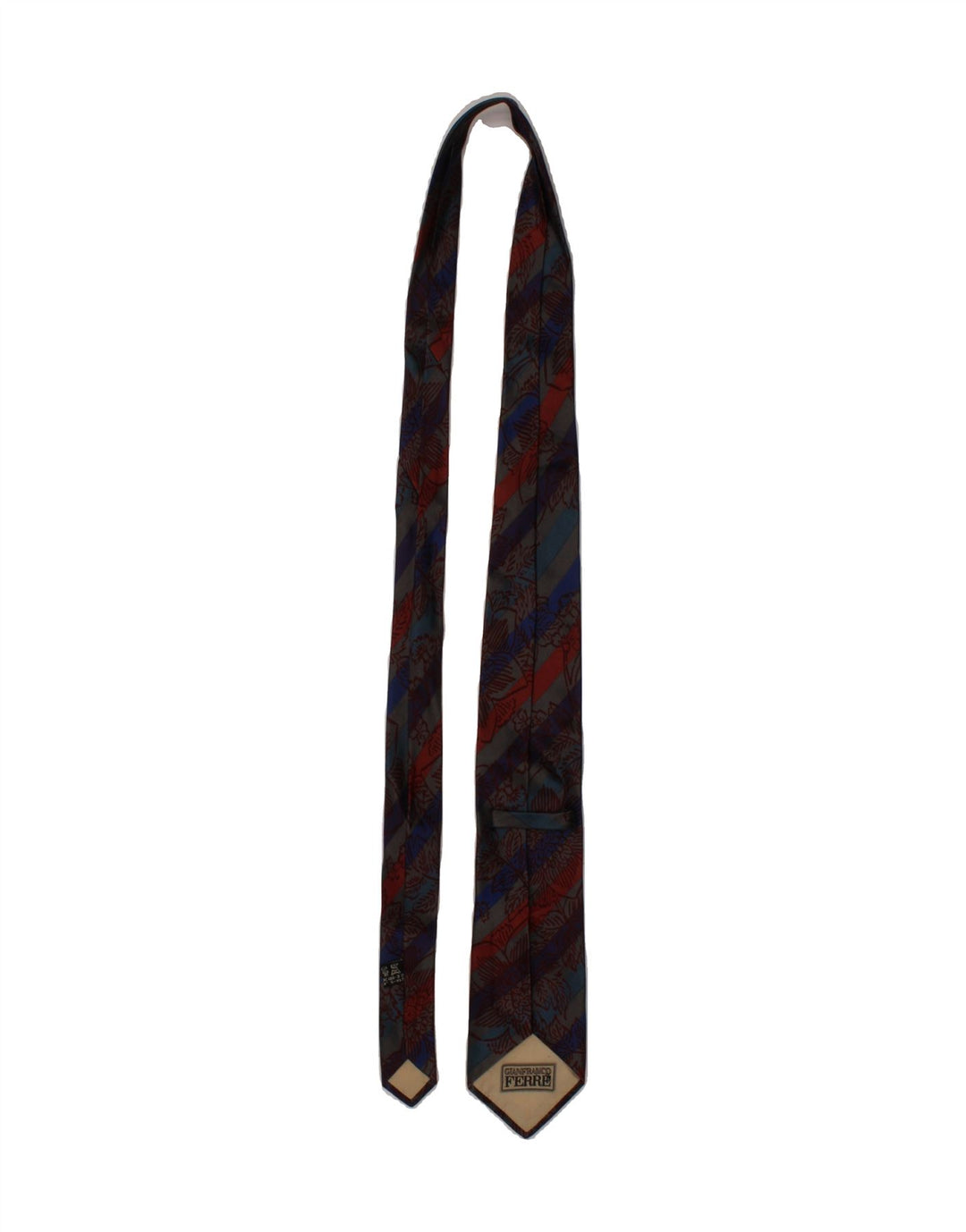 FENDI Mens Tie One Size Multicoloured Striped Silk Vintage Fendi and Second-Hand Fendi from Messina Hembry 