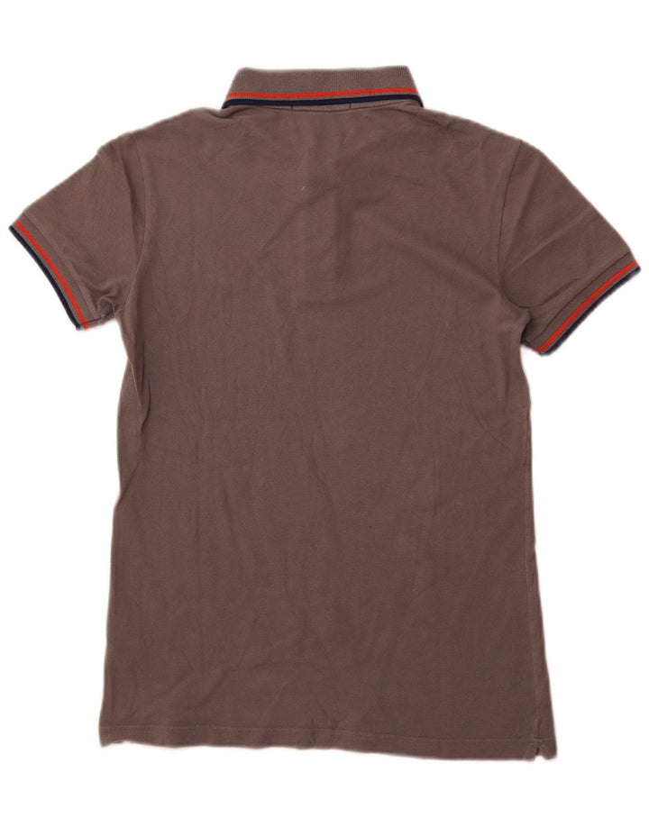 FRED PERRY Mens Polo Shirt Small Grey Cotton