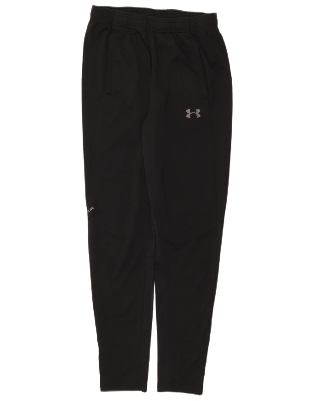 Under Armour Mens Tracksuit Trousers Small Black Polyester