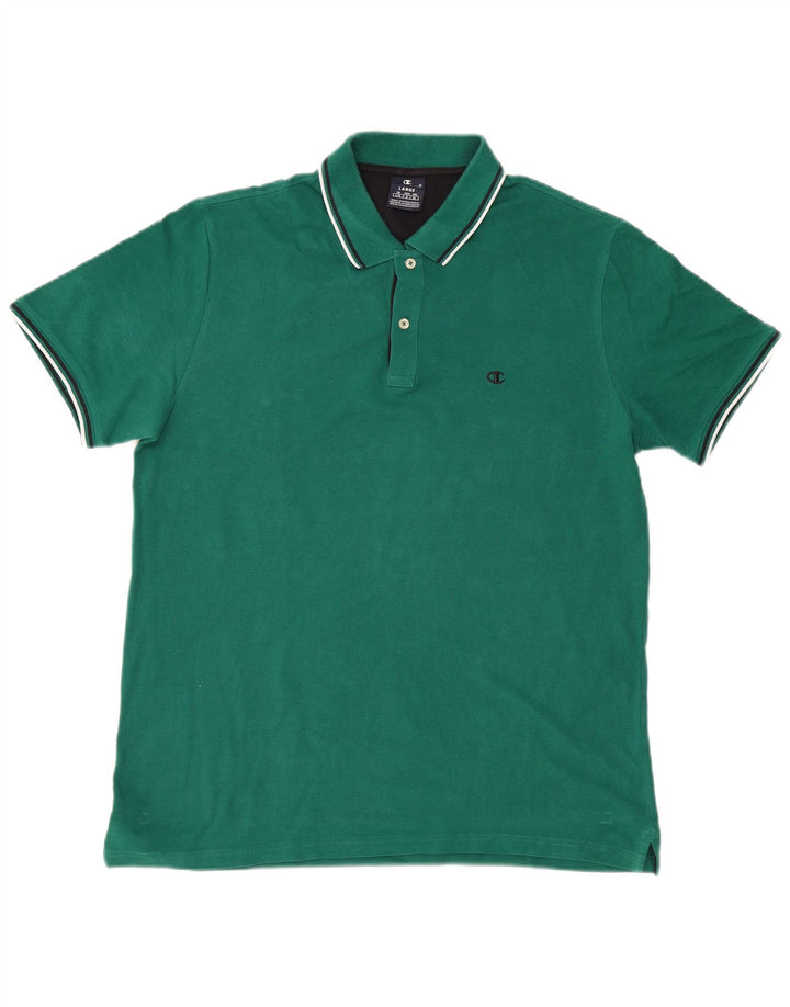 Champion Mens Polo Shirt Large Green