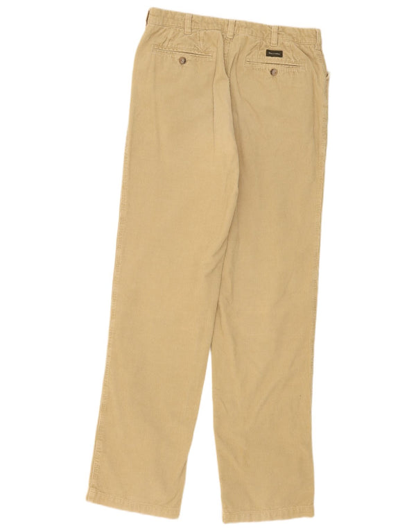 Henry s Mens Straight Corduroy Trousers IT 48 Medium W32 L33 Beige