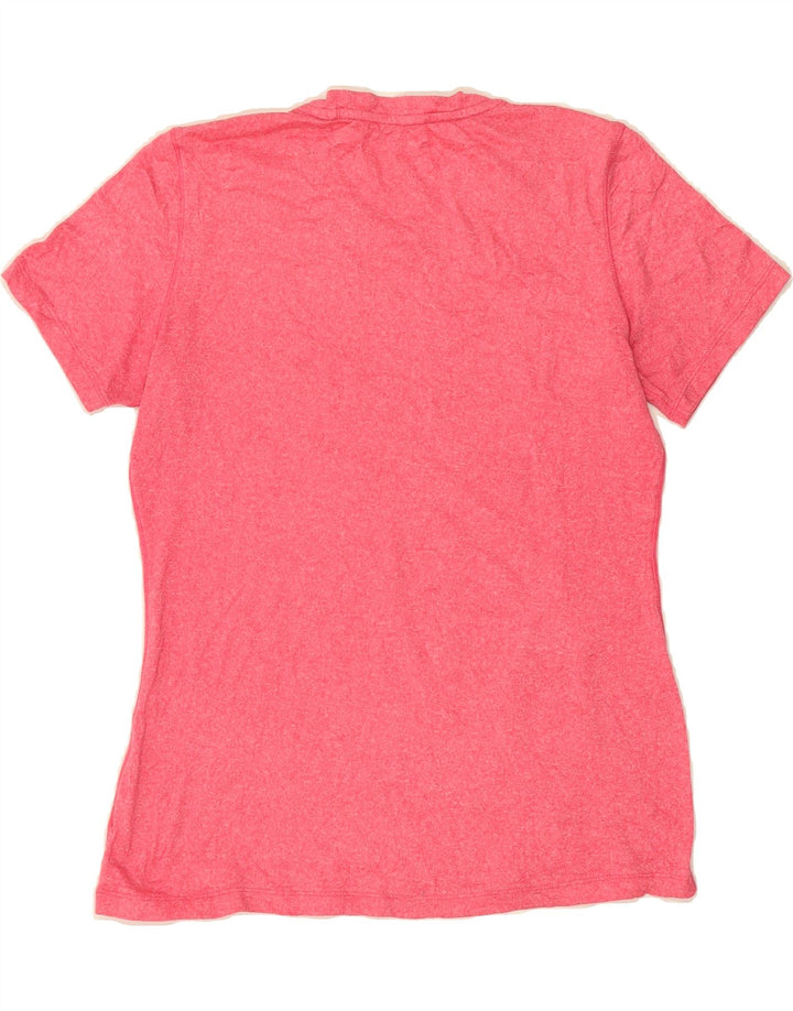 CHAMPION Womens T-Shirt Top UK 12 Medium Pink Polyester Vintage Champion and Second-Hand Champion from Messina Hembry 