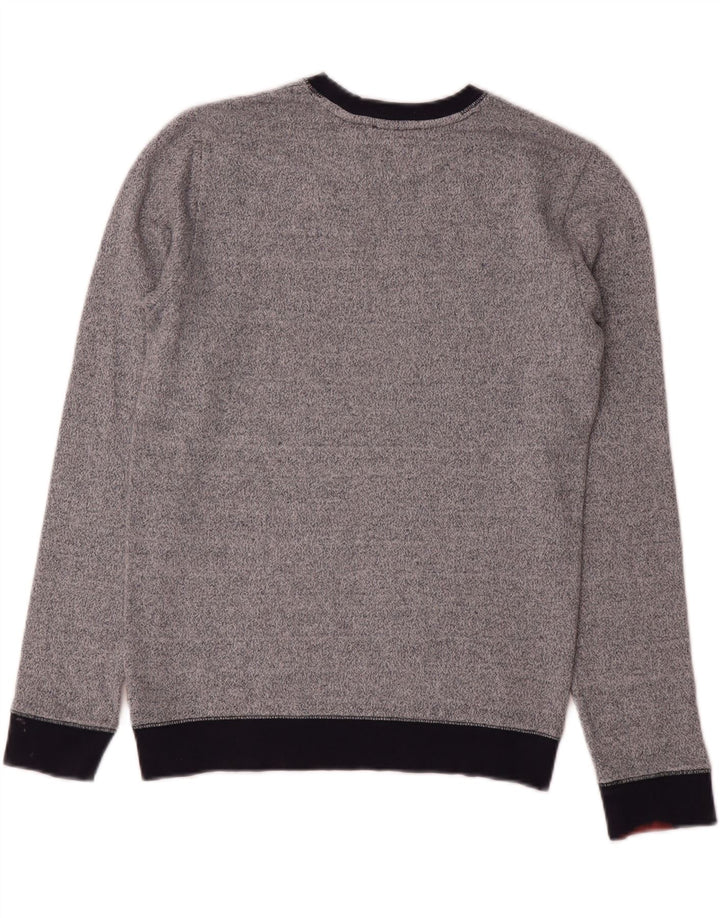 Reiss Mens Sweatshirt Jumper Small Grey Flecked Viscose