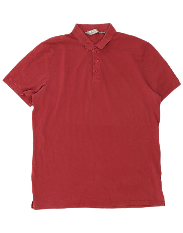 Polo da uomo Mountain Warehouse XL in cotone bordeaux
