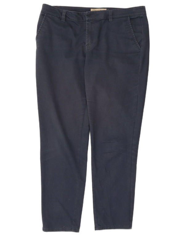 Fat Face Γυναικείο λεπτό παντελόνι Chino UK 12 Medium W34 L26 Navy Blue Cotton