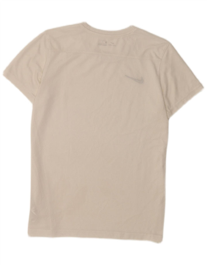 Nike Herre Dri Fit T-shirt Top Stor hvid polyester