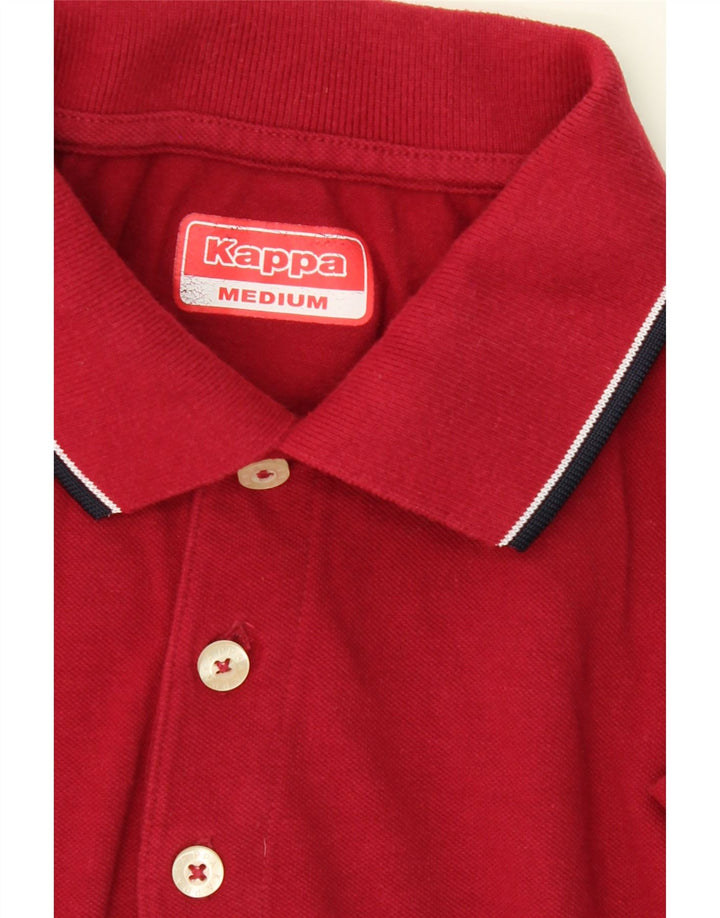 KAPPA Mens Polo Shirt Medium Red Cotton Vintage Kappa and Second-Hand Kappa from Messina Hembry 