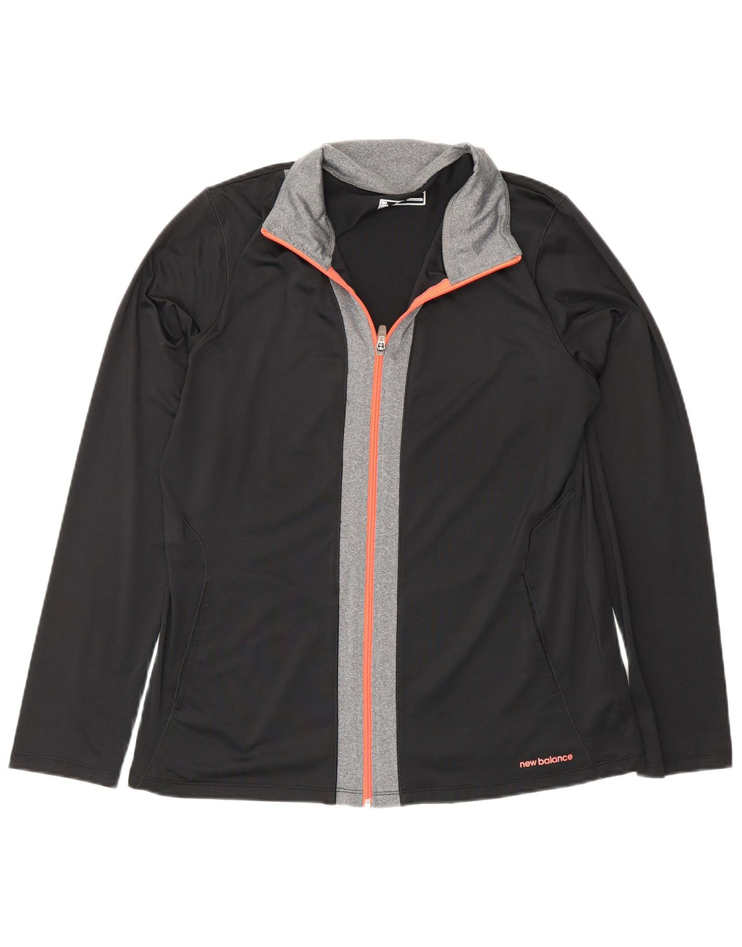 New Balance Mens Tracksuit Top Jacket Large Black Colourblock Polyester