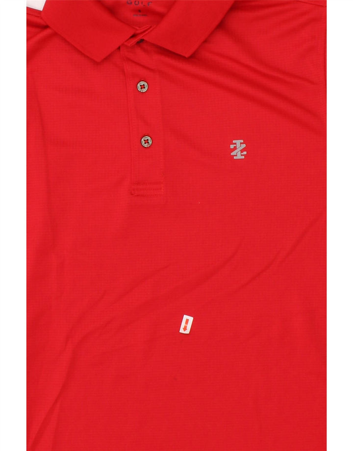 IZOD Mens Polo Shirt Small Red Polyester Vintage Izod and Second-Hand Izod from Messina Hembry 
