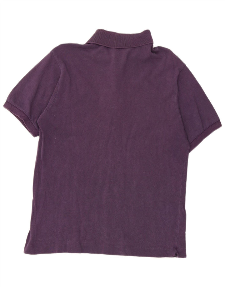 Lacoste Mens Polo Shirt Size 4 Medium Purple Cotton