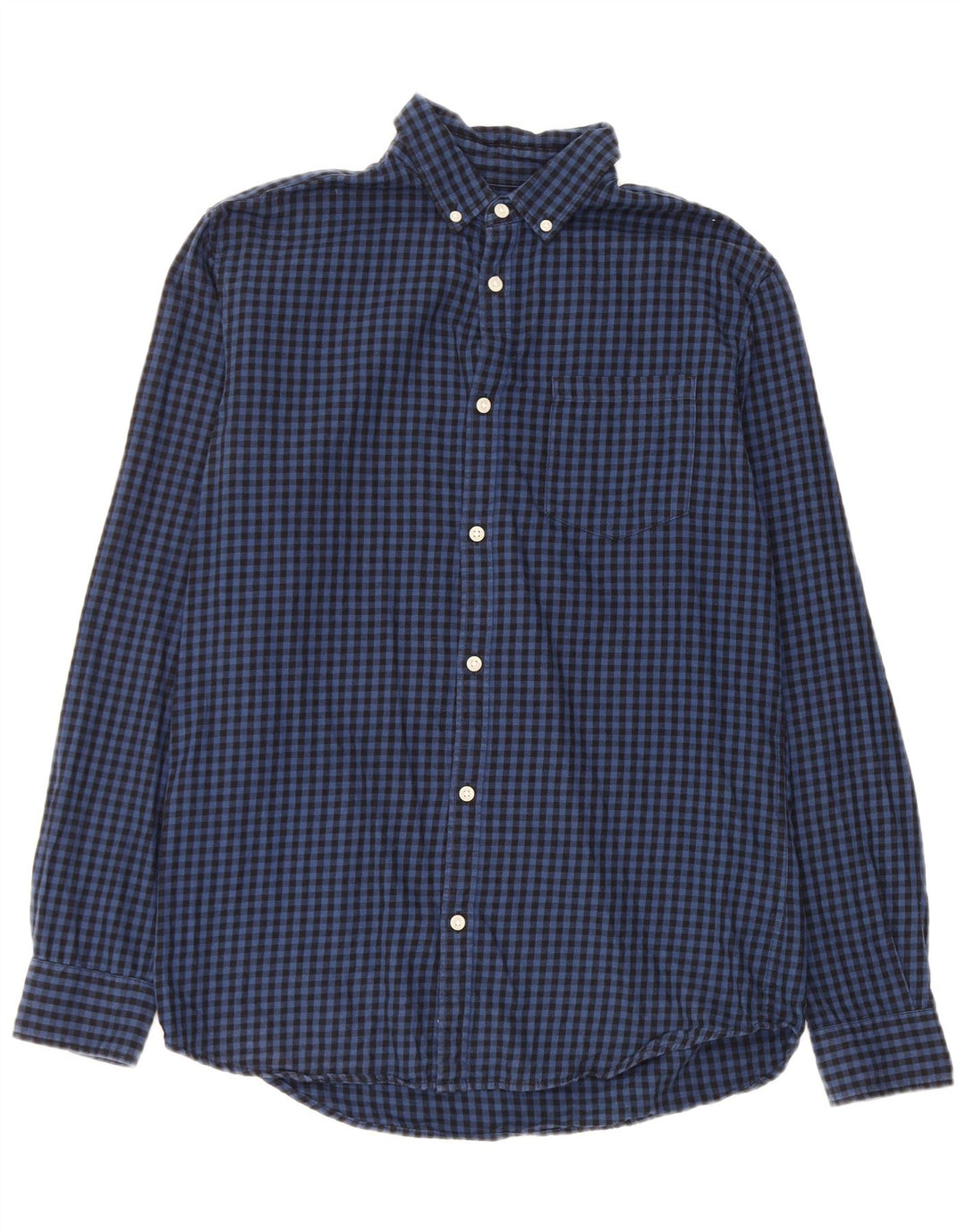 Camicia da uomo Jack & Jones in cotone a quadretti blu navy medio
