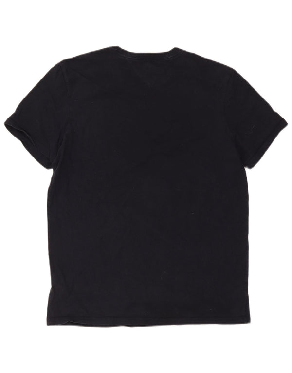 T-shirt grafica da uomo Tommy Hilfiger Top in cotone blu navy medio