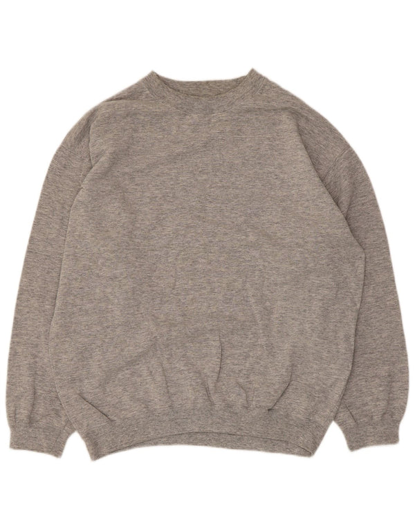 Mustang Mens Sweatshirt Jumper Medium Grey Flecked Cotton