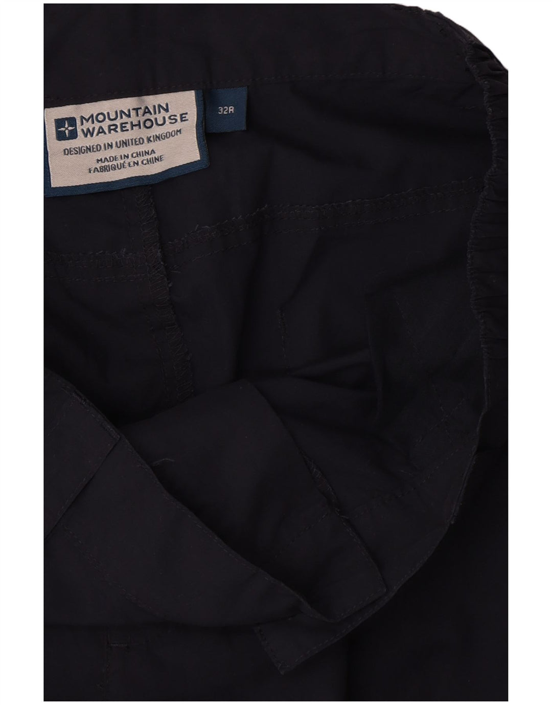 Pantaloni cargo dritti da uomo Mountain Warehouse W32 L32 poliestere blu navy