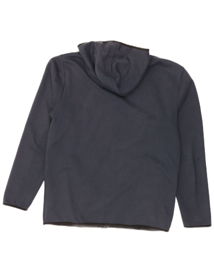 Ellesse Mens Zip Hoodie Sweater Medium Navy Blue Polyester