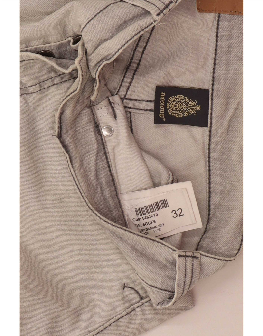 Dunlop Jean Slim W32 L29 Homme Gris Coton