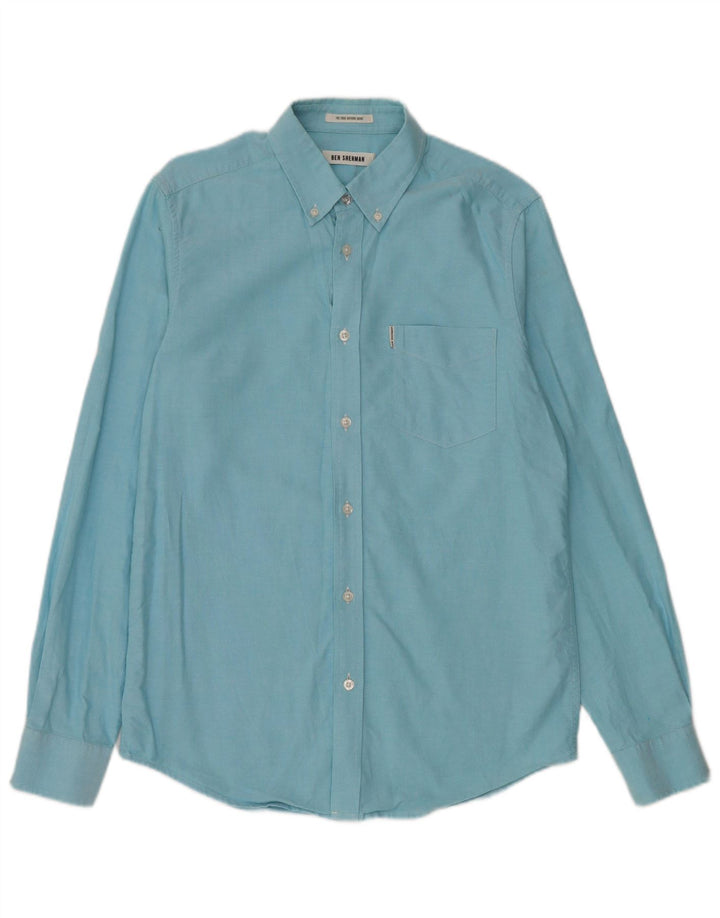 BEN SHERMAN Mens Shirt Medium Blue Cotton