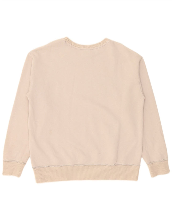 Champion Herre Sweatshirt Jumper Medium Beige Bomuld