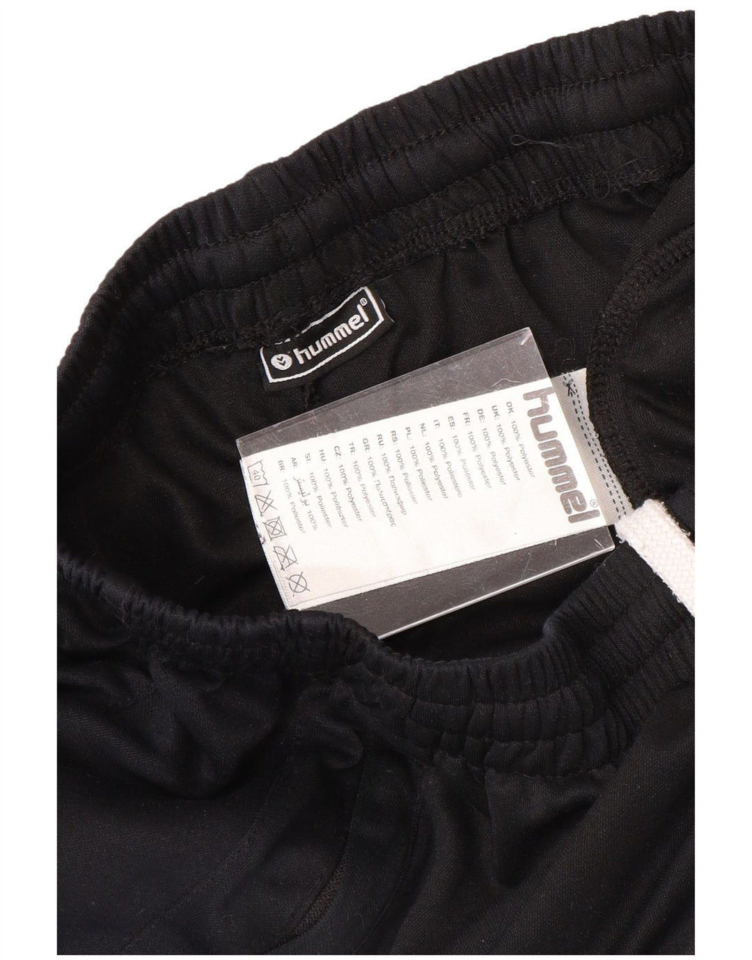 HUMMEL Mens Graphic Tracksuit Trousers Medium Black Polyester