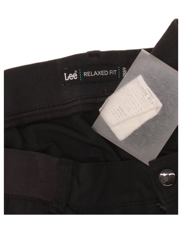 Pantaloni cargo Lee da donna dalla vestibilità rilassata US 8 Medium W32 L32 Poliestere nero